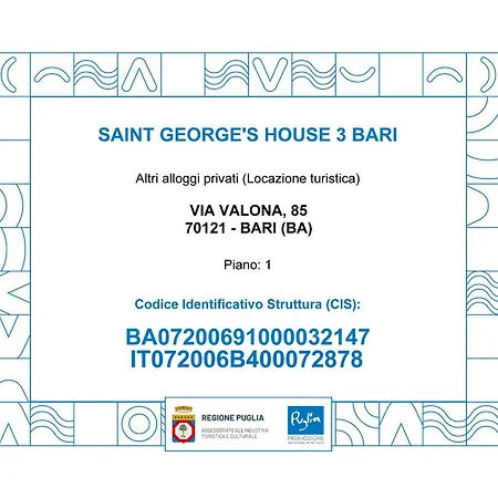 Appartement Saint George's House 3 Bari